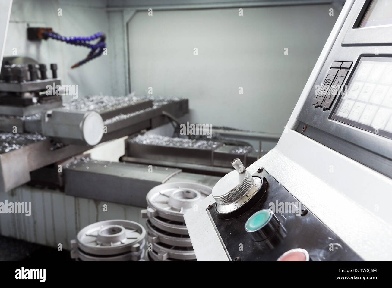 Industrial machine and control panel Stock Photo Alamy