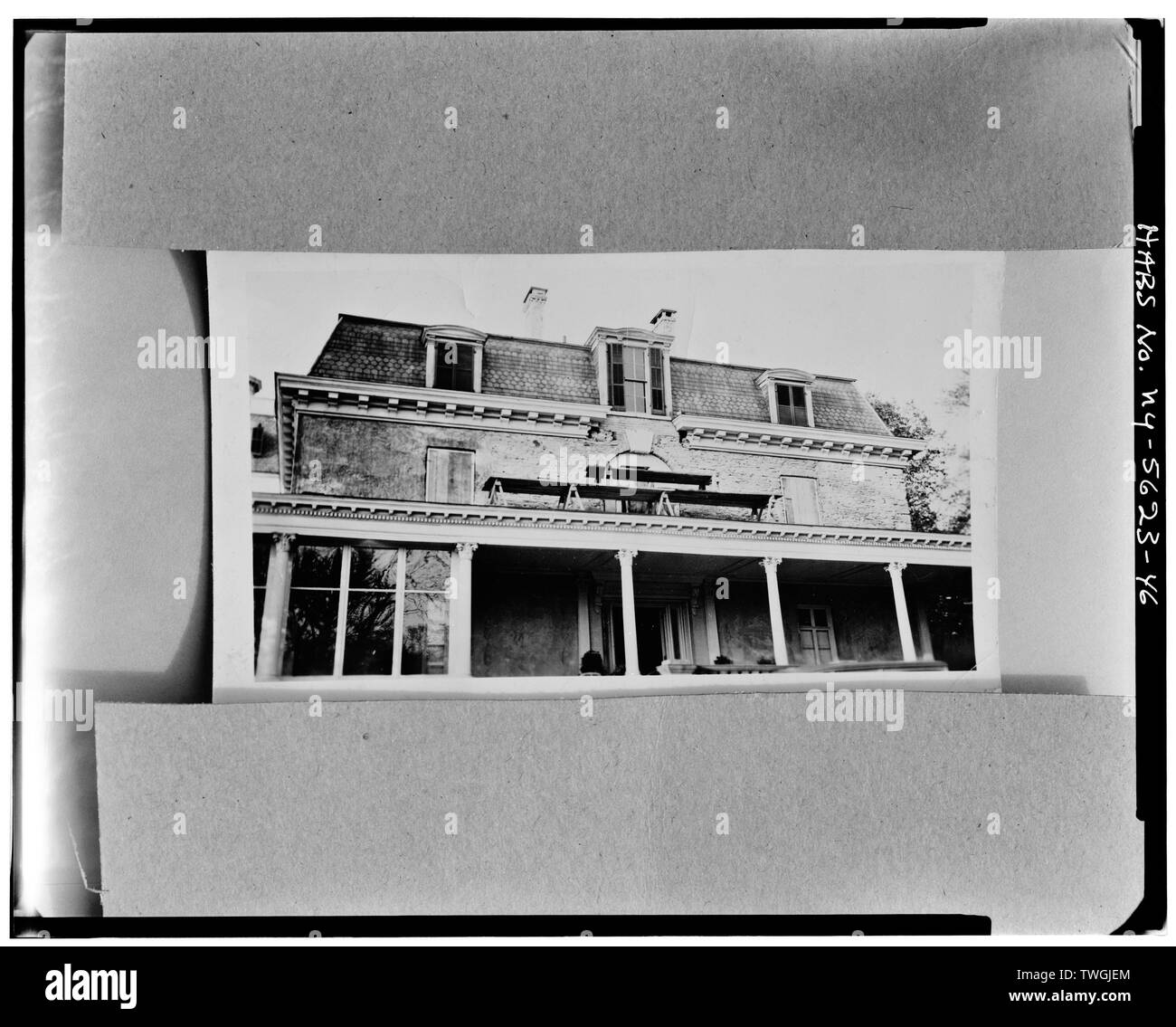 REMODELING WITH MANSARD ROOF (Photocopy) La Bergerie, River Road