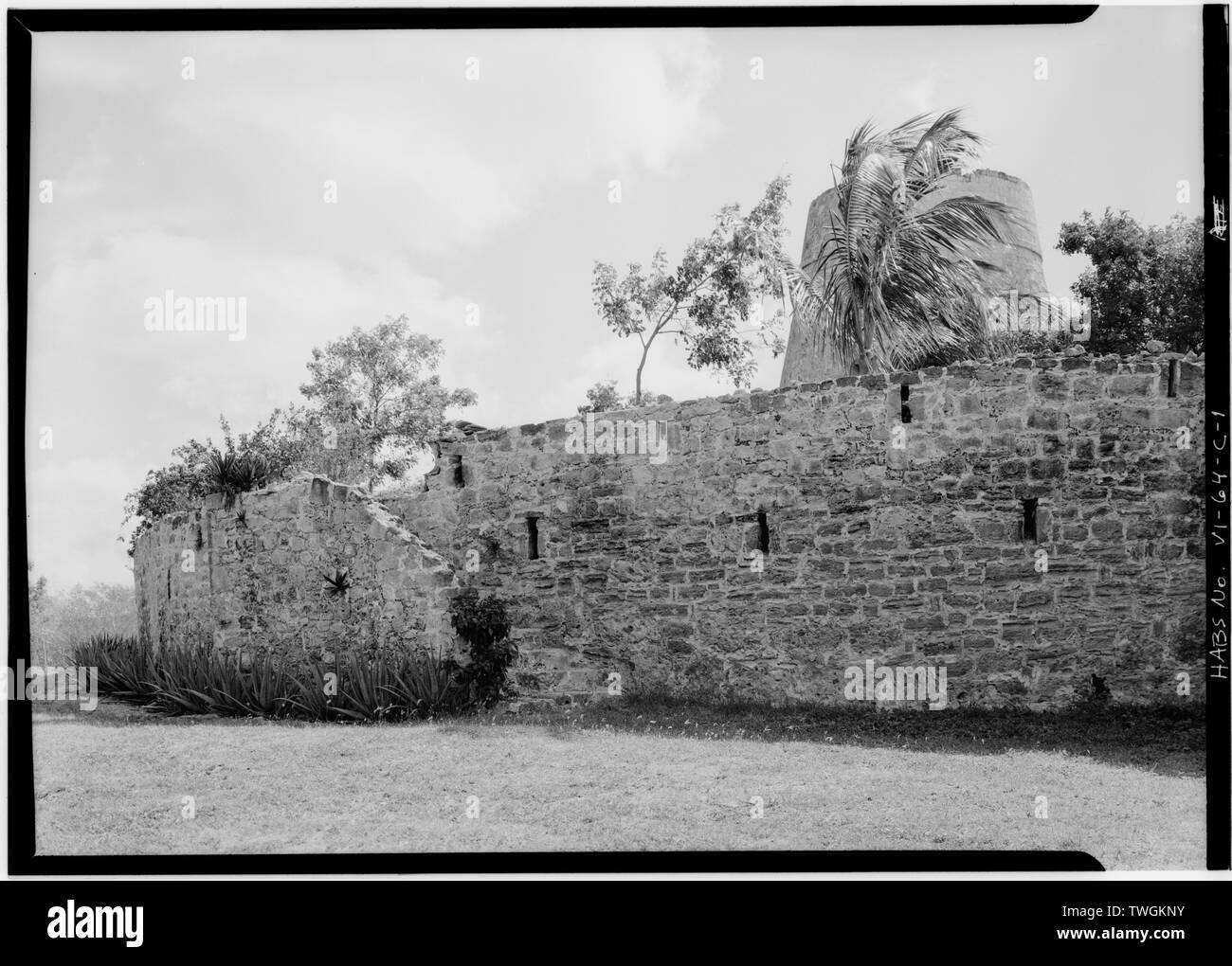 RETAINING WALL AROUND MILL TERRACE Sion Hill Estate, Mill, Centerline