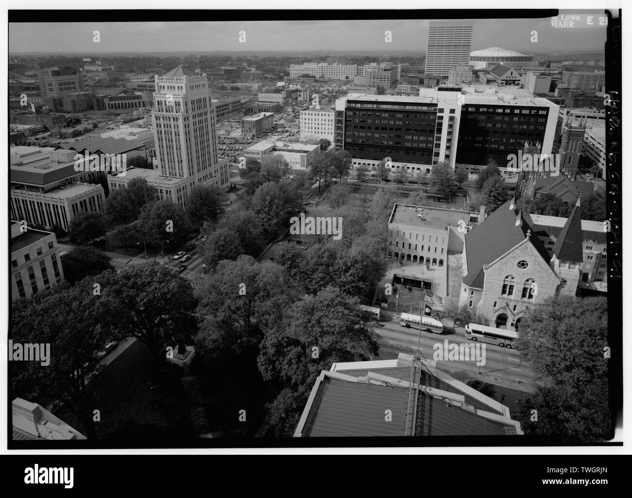 ROOFSCAPE LOOKING WEST - Georgia State Capitol, Capitol Square, Atlanta, Fulton County, GA Stock Photo