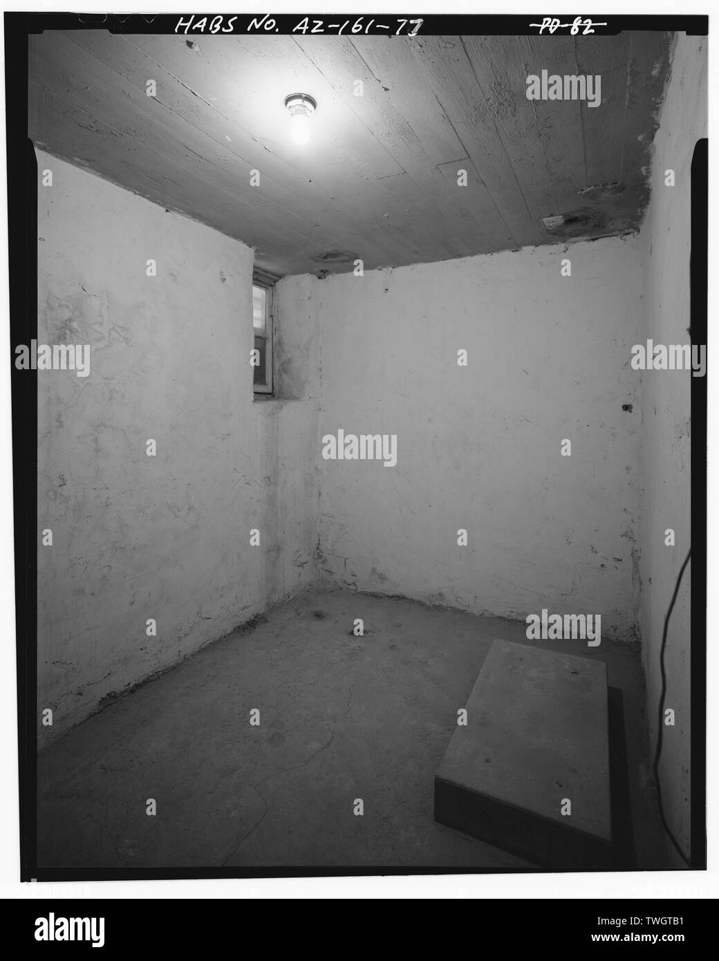 ROOM 1A, REFRIGERATION MACHINERY ROOM, LOOKING SOUTHWEST Painted