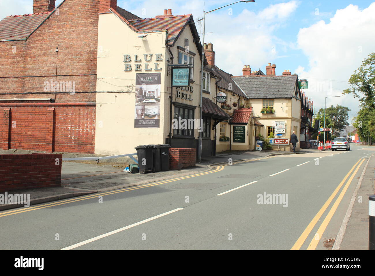 Hawarden is a small village in Deeside, Clwyd, Wales, on the Welsh/English border Stock Photo