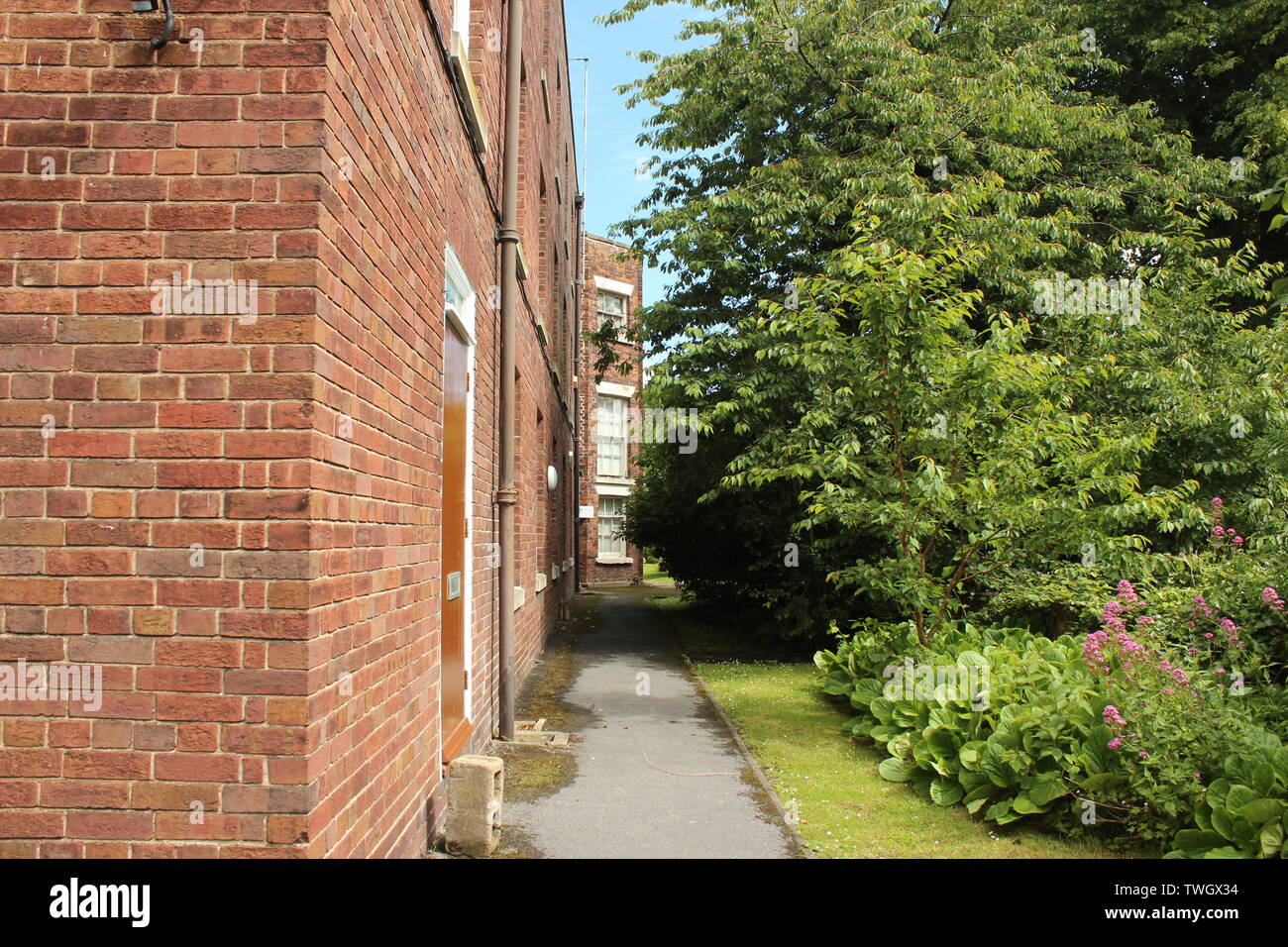 Hawarden is a small village in Deeside, Clwyd, Wales, on the Welsh/English border Stock Photo