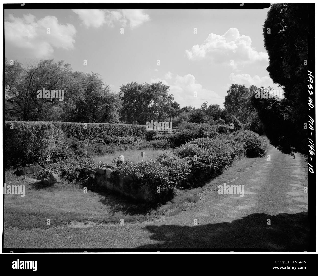 RUINS OF FORMER HOUSE ON PROPERTY Major John Buttrick House, Liberty Street, Concord