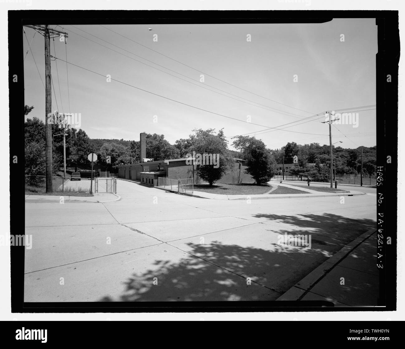 Rear and left side elevations, looking northeast. Broadhead Manor