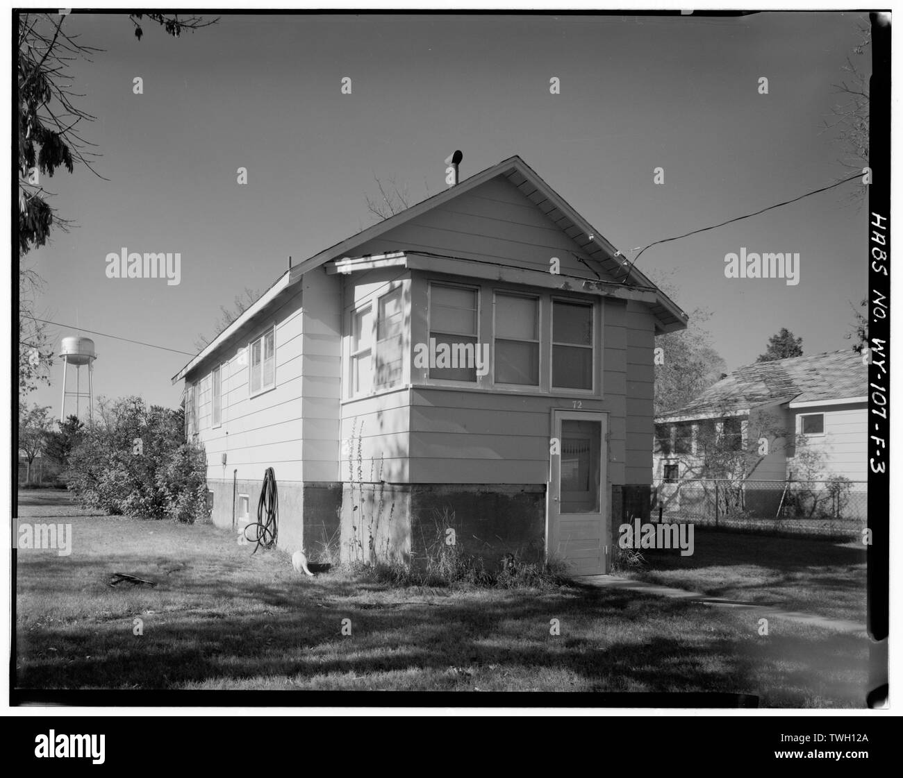 Rear and south side, view to west Fort Washakie, Building No. 72