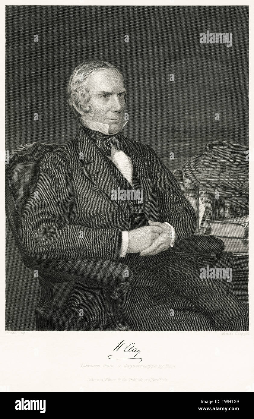 Henry Clay (1777-1852), American Statesmen, serving as Senator and ...