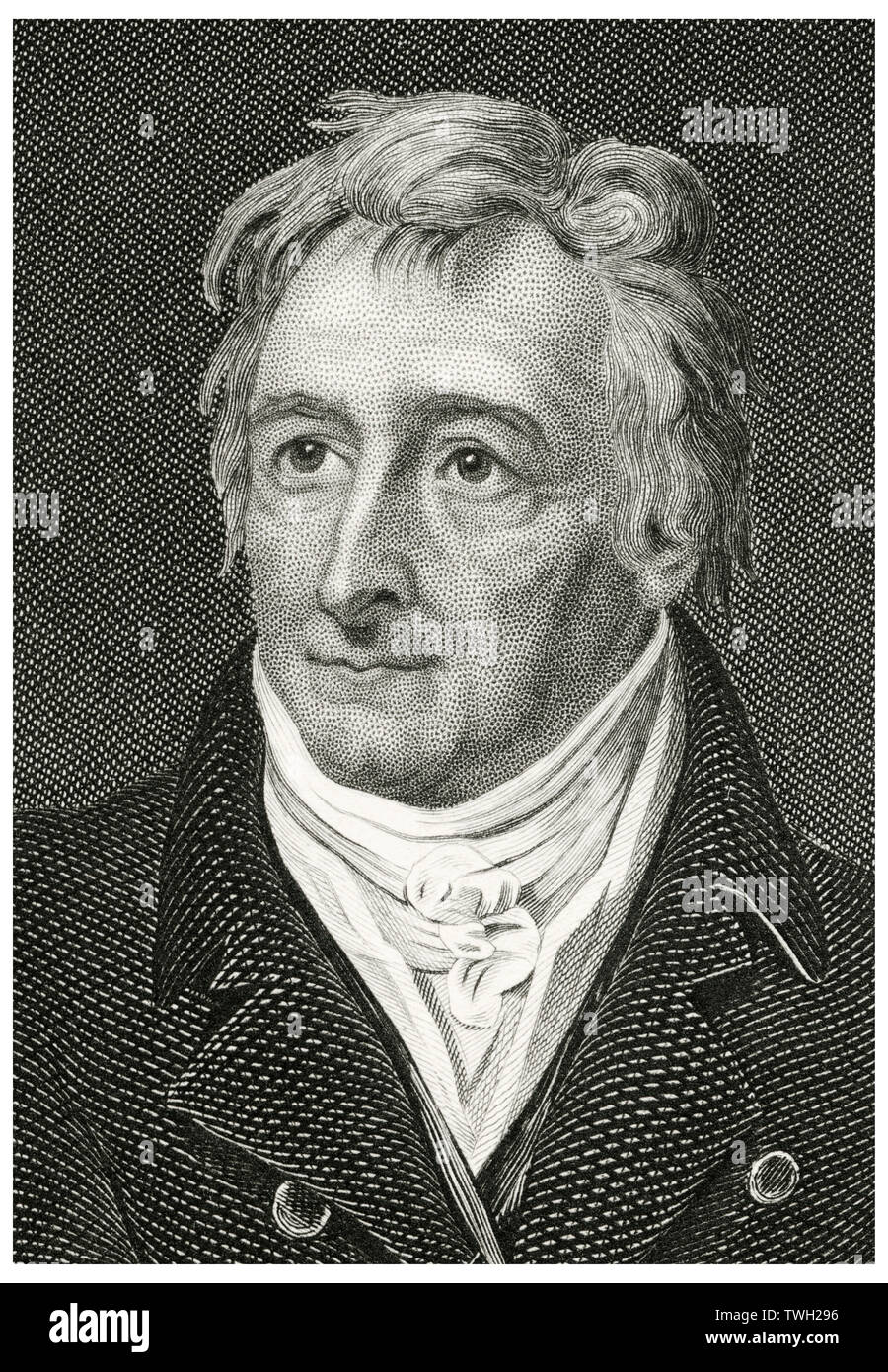 Henry Grattan (1746-1820), Irish Leader of the Patriot Movement that won Legislative Independence for Ireland in 1782, Head and Shoulders Portrait, Steel Engraving, Portrait Gallery of Eminent Men and Women of Europe and America by Evert A. Duyckinck, Published by Henry J. Johnson, Johnson, Wilson & Company, New York, 1873 Stock Photo