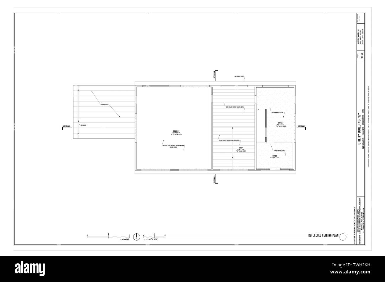 Reflected Ceiling Plan Black And White Stock Photos Images Alamy