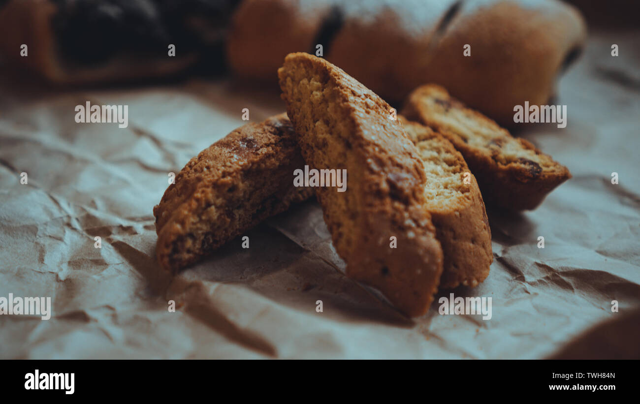 Sweet Baking Product On Craft Paper Food Photo Sweet Pastries