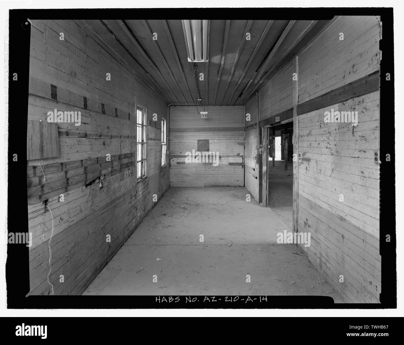 Saddle Room Interior Showing Board Faced Walls And Board And