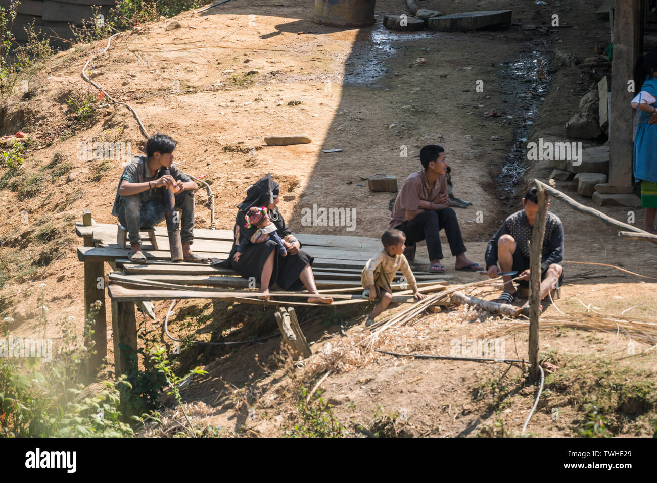 Beautiful old hill tribe women hi-res stock photography and images - Alamy