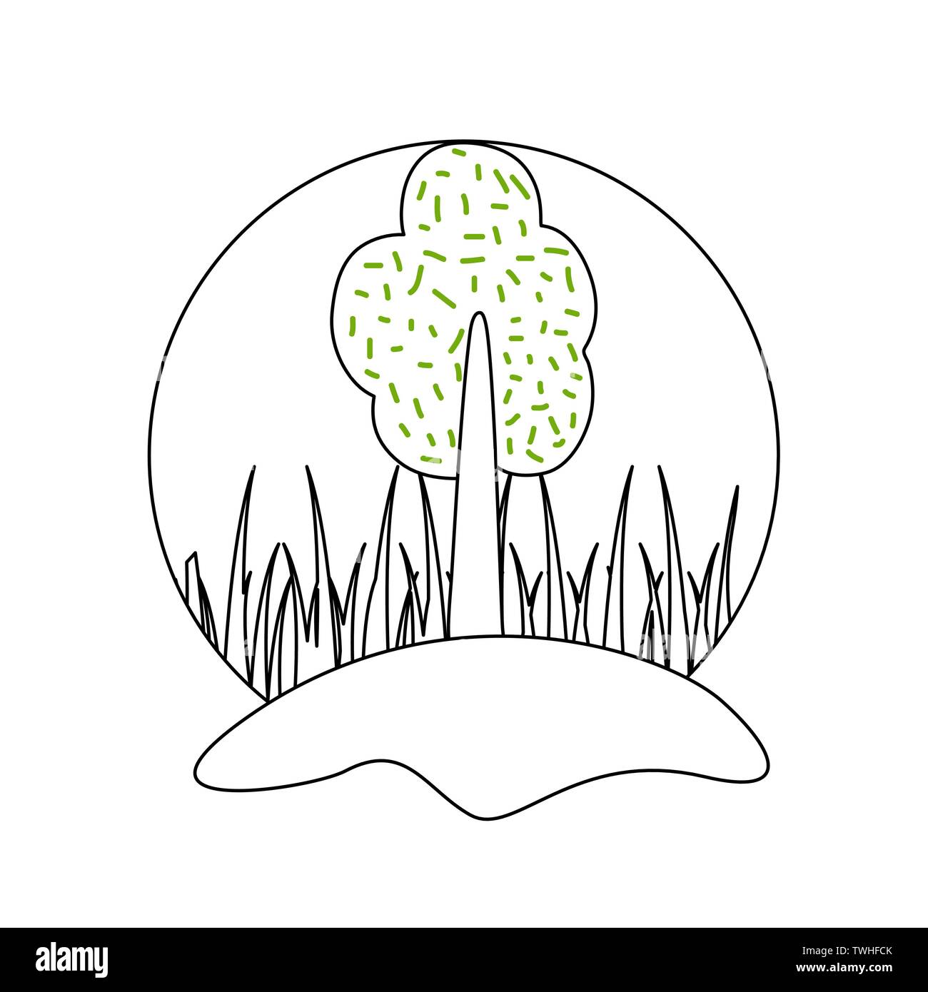 tree plant nature isolated icon vector illustration design Stock Vector ...