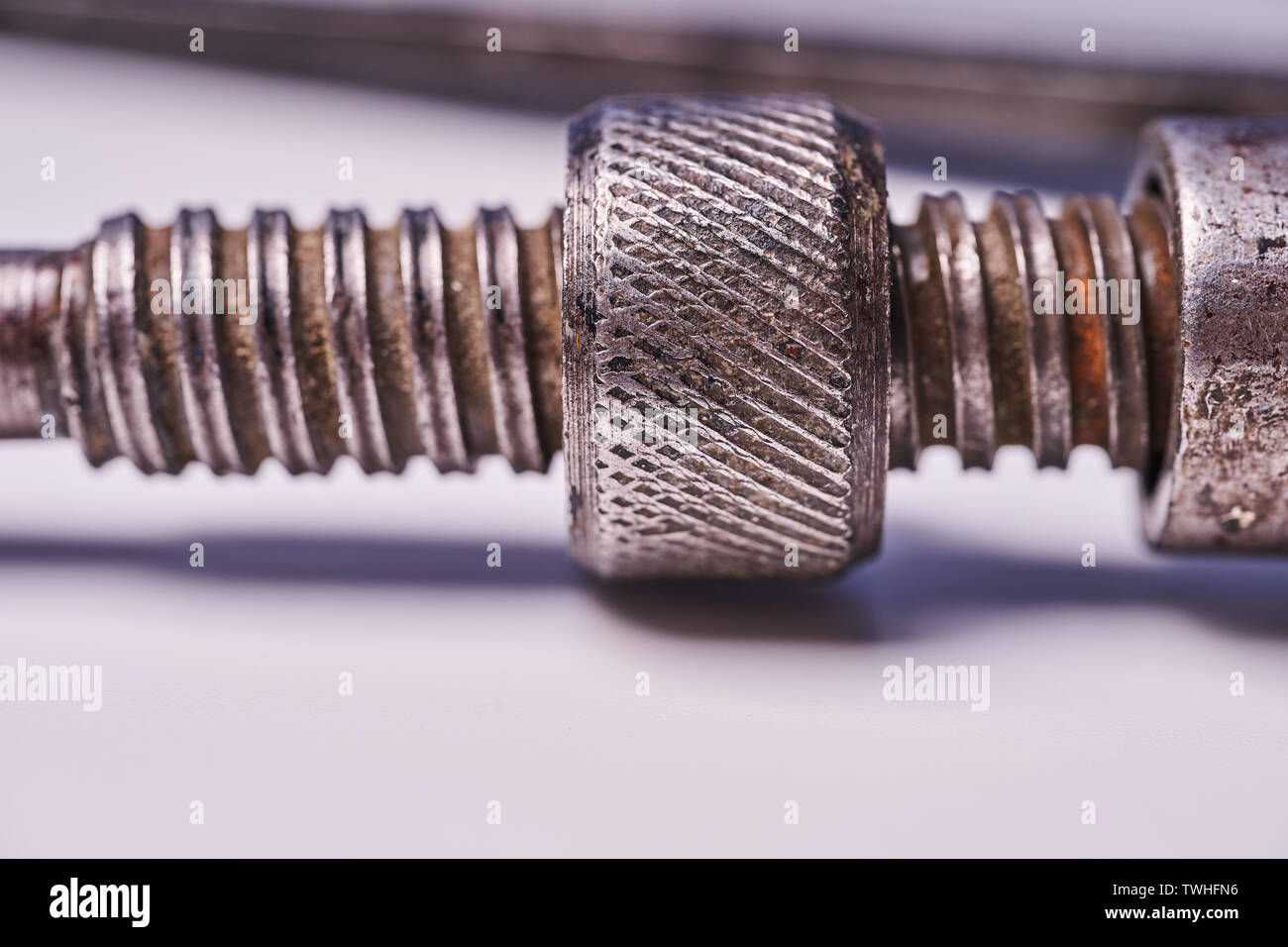 Part of water key close up on white background Stock Photo - Alamy