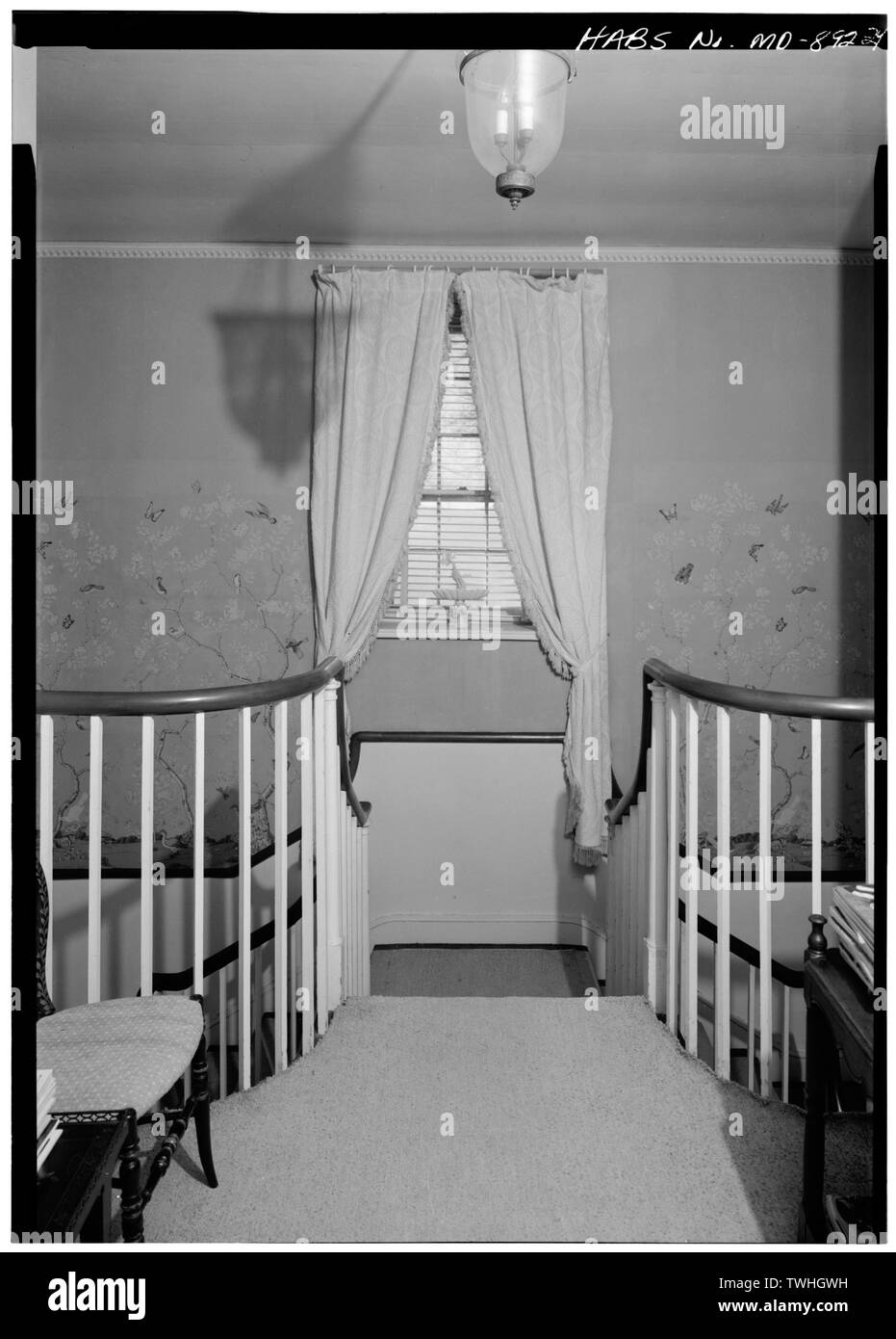 SECOND FLOOR, DETAIL OF STAIRCASE AND LANDING Bowlingly, State Route 18 vicinity, Queenstown