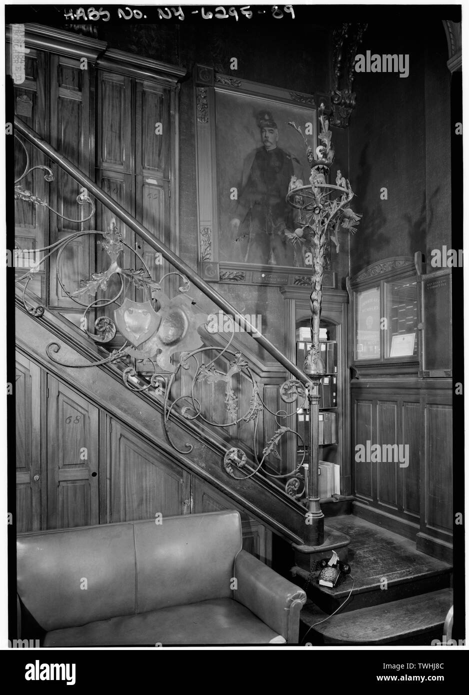 Second Floor Ninth Company Room Detail Showing Balcony Stairway