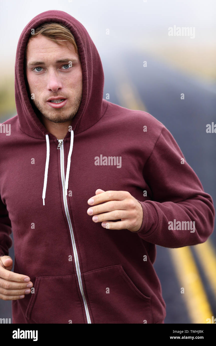 hoodie running man