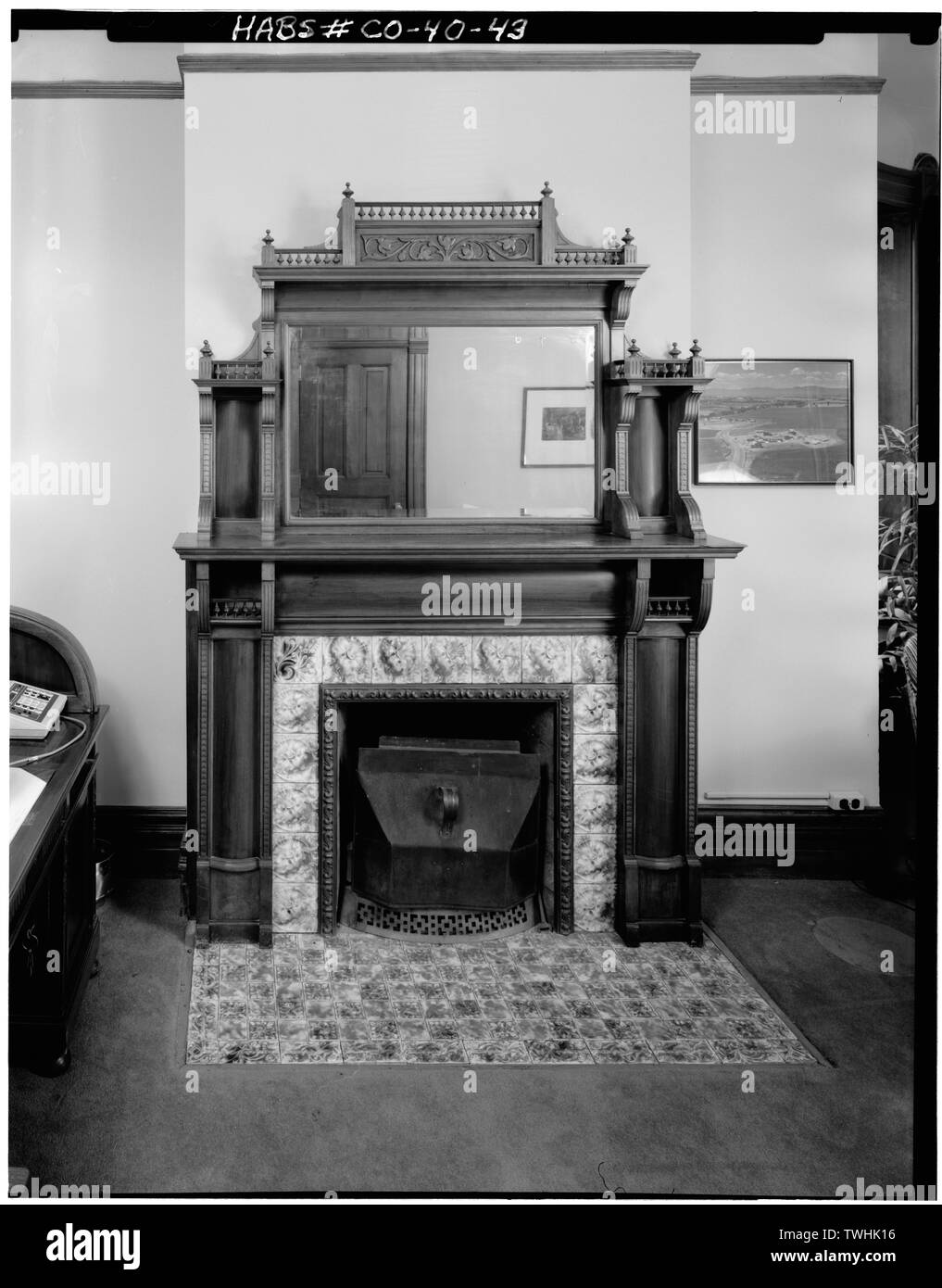 Second Floor Second Office In Tower Fireplace George Schleier