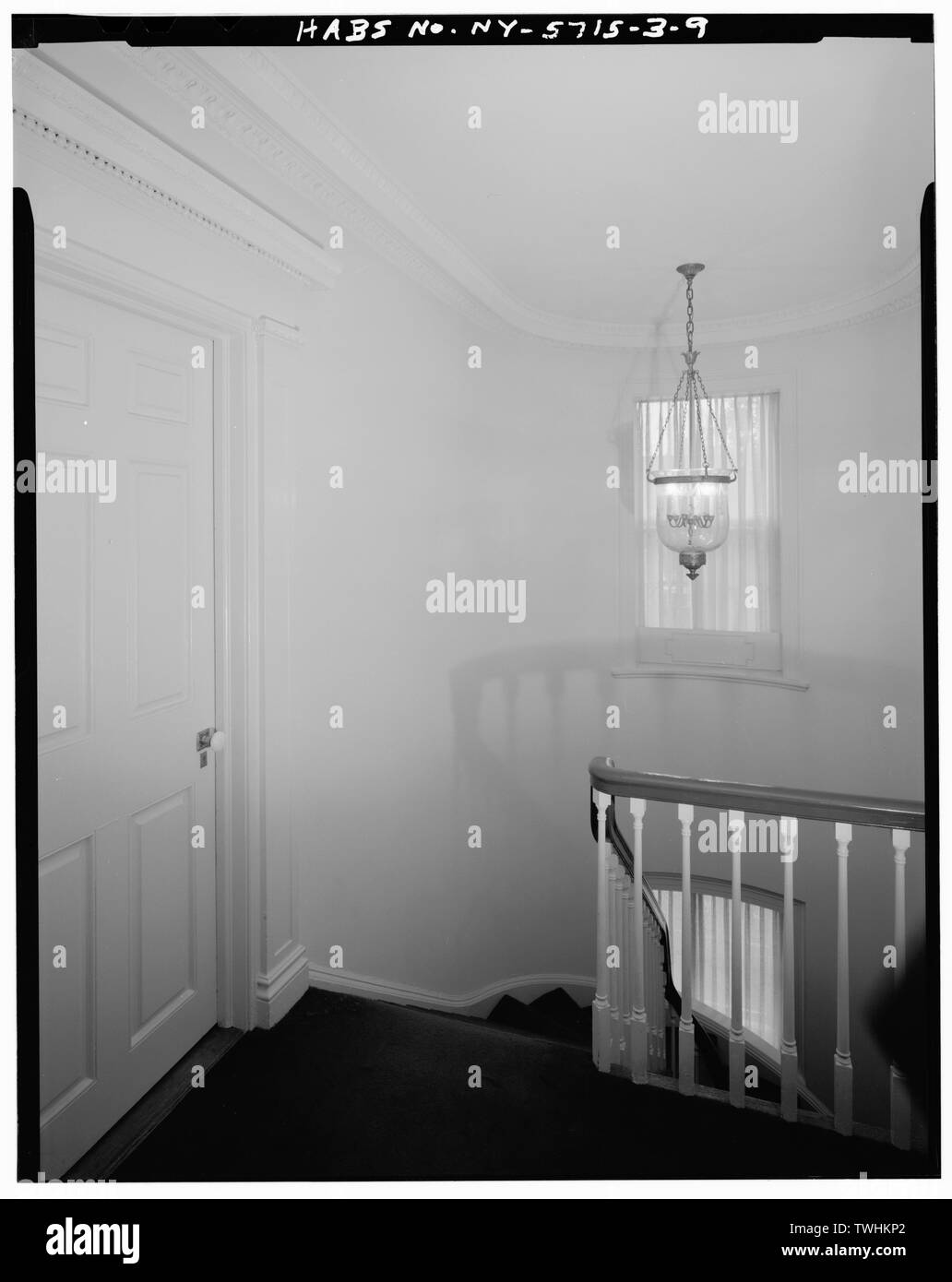 SECOND FLOOR, STAIR HALLWAY, FACING EAST Governors Island, Commanding