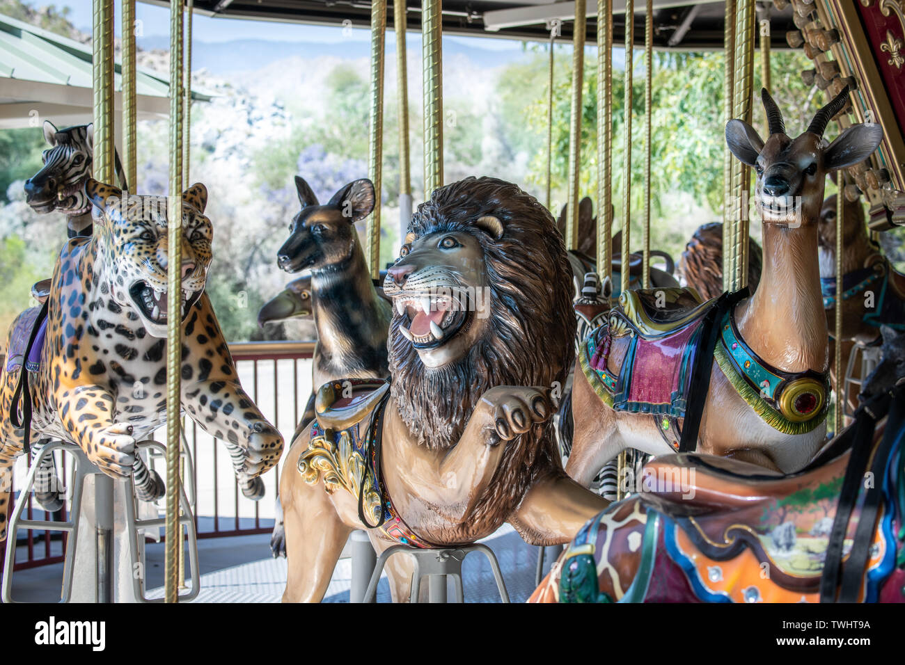 Endangered Species Carousel at the Living Desert Zoo and Gardens in Palm  Desert, California Stock Photo - Alamy