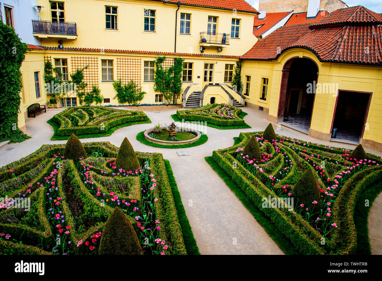 The Vrtba Garden in Prague is one of several fine High Baroque gardens
