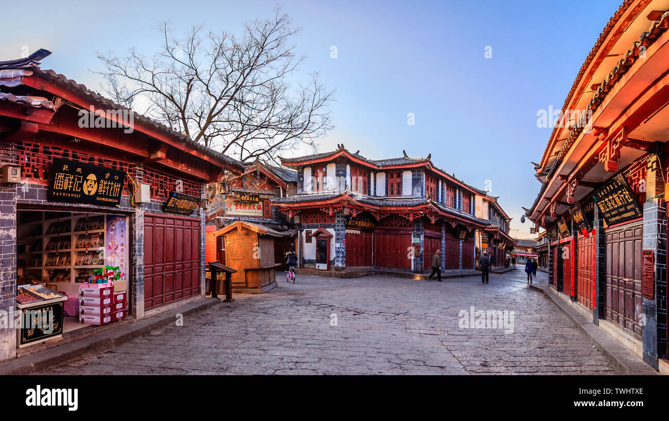 Dayan Ancient Town, Lijiang, Yunnan Province Stock Photo