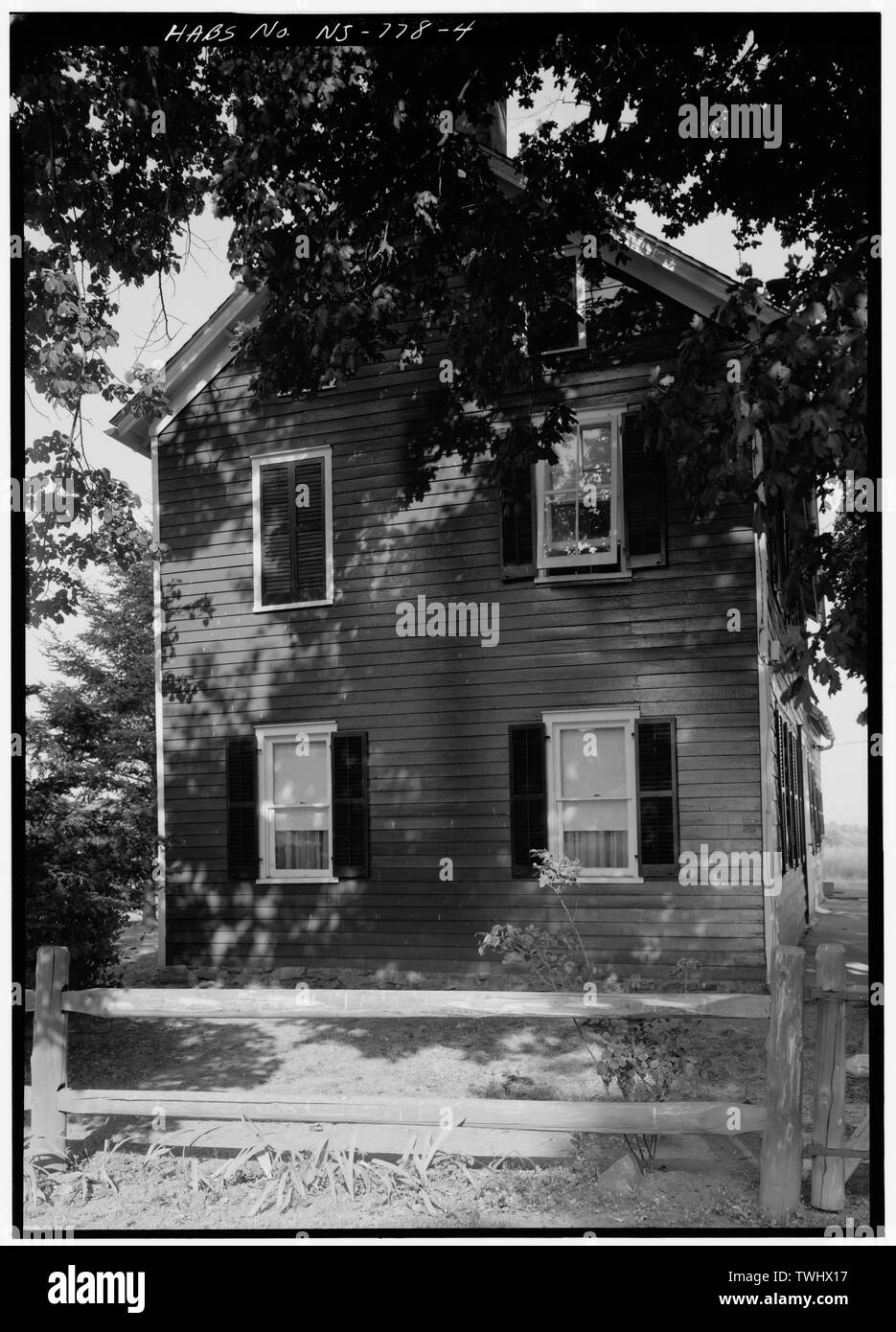 SIDE ELEVATION Johnson House, Homestead Road, Oldwick, Hunterdon