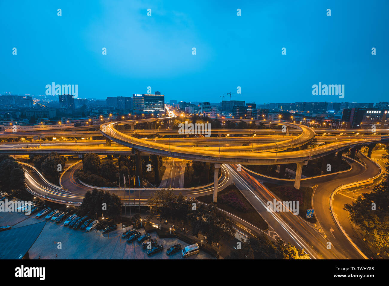 Chengdu Yongfeng interchange Stock Photo