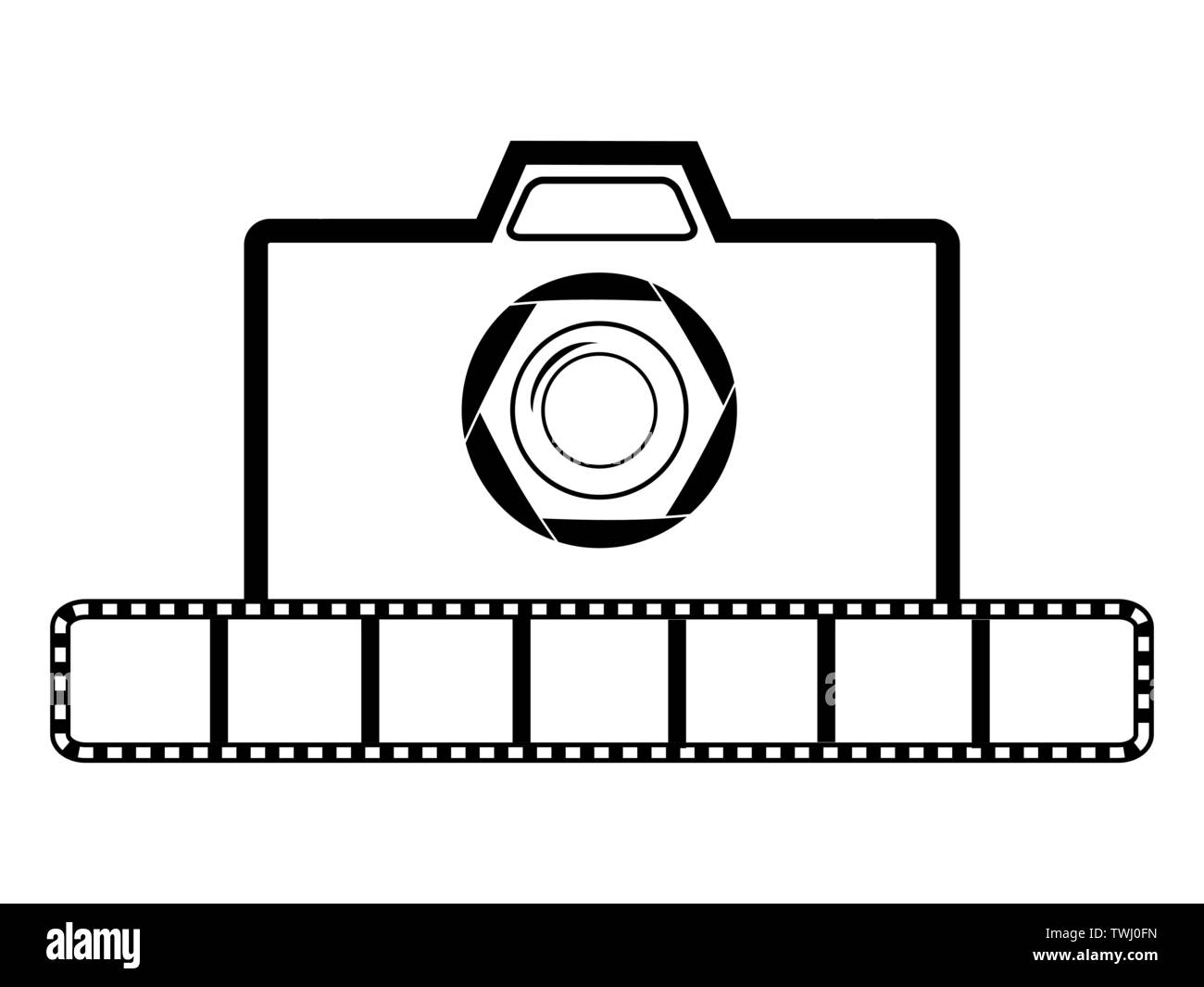Photo camera icon, Modern simple sign. Internet concept. Trendy symbol for website design Stock Vector