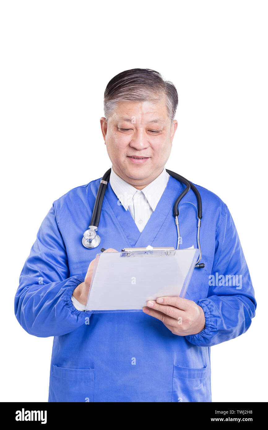 Blue doctor uniform man not stethoscope hi-res stock photography and ...
