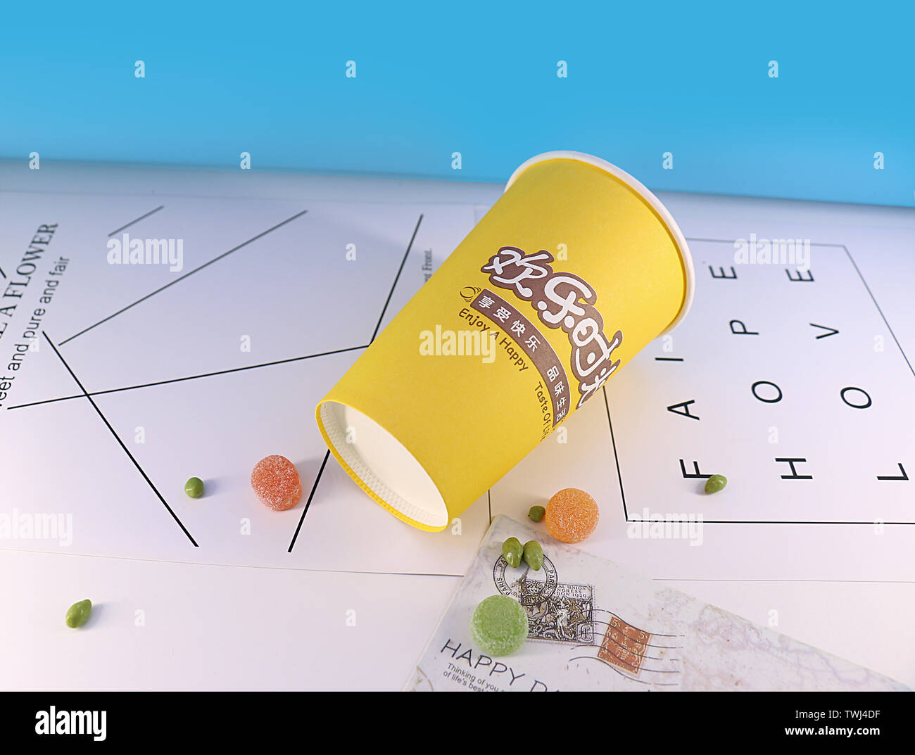 Paper cups e-commerce shooting Stock Photo - Alamy