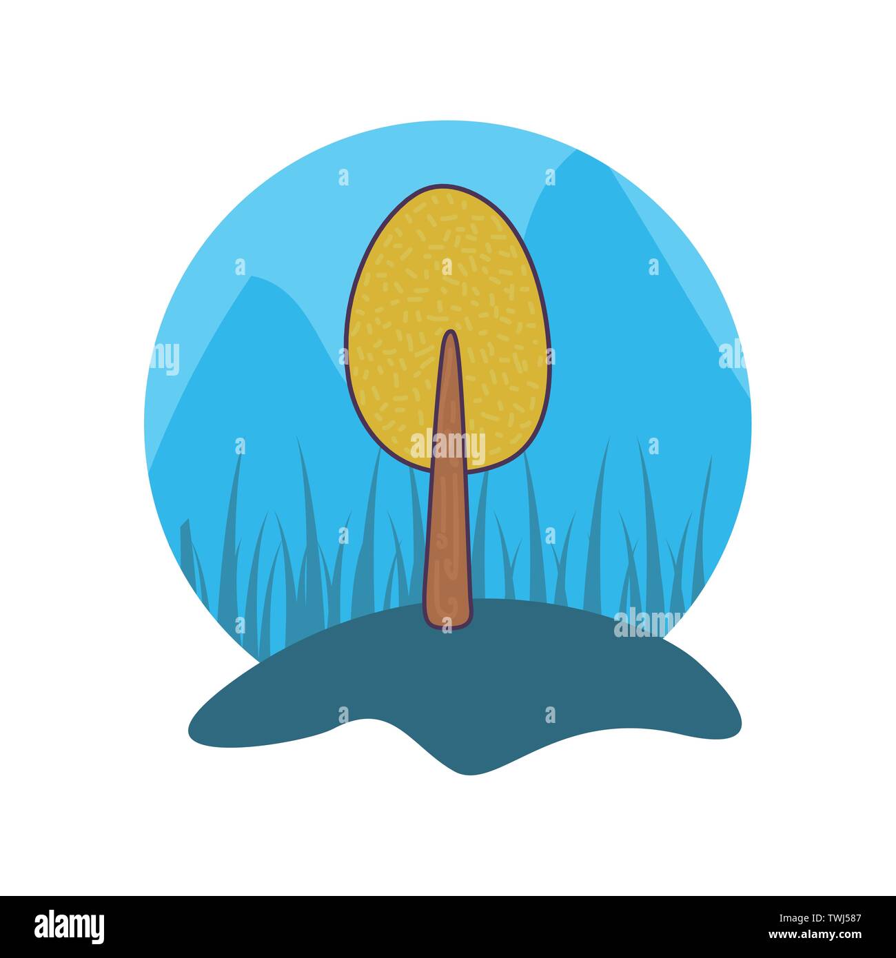 tree plant nature isolated icon vector illustration design Stock Vector ...