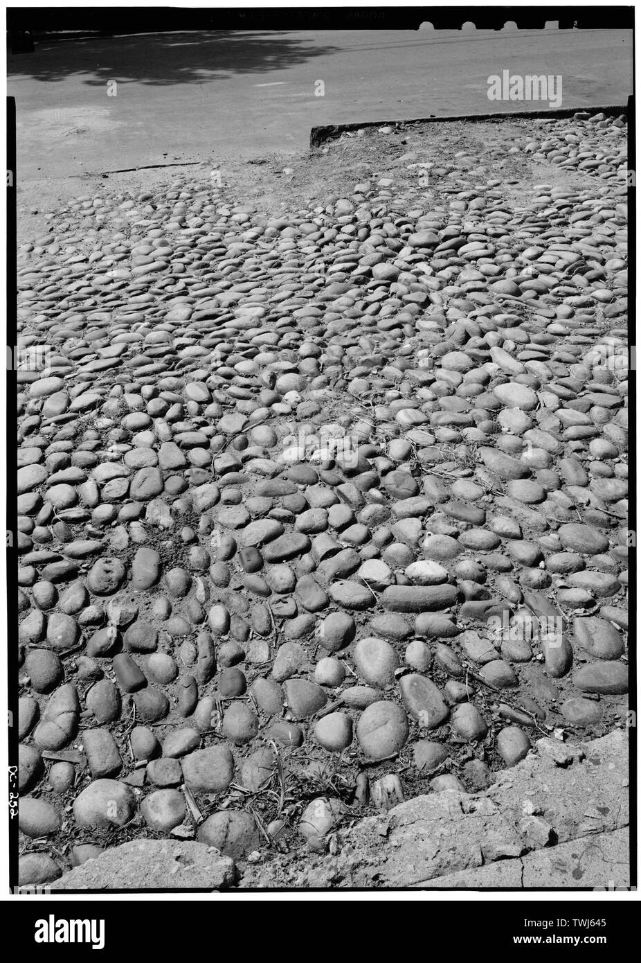 September 1969 COBBLESTONES 2819 OLIVE STREET, LOOKING SOUTH - Georgetown Street Furniture, Georgetown Vicinity, Washington, District of Columbia, DC Stock Photo