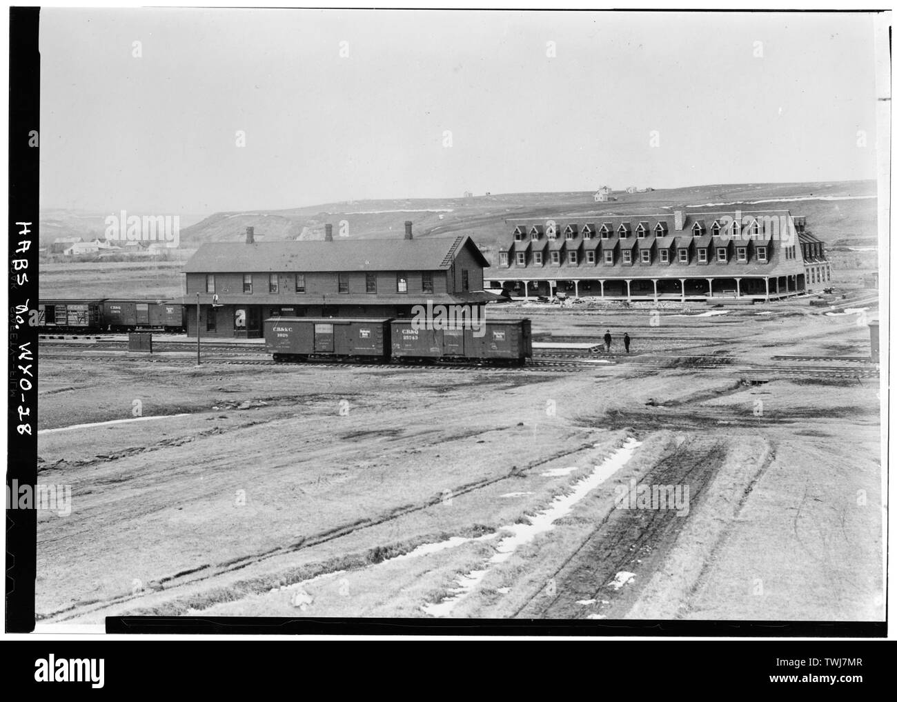 - Sheridan Inn, Sheridan, Sheridan County, WY; Cody, William F; Walker and Kimball Stock Photo