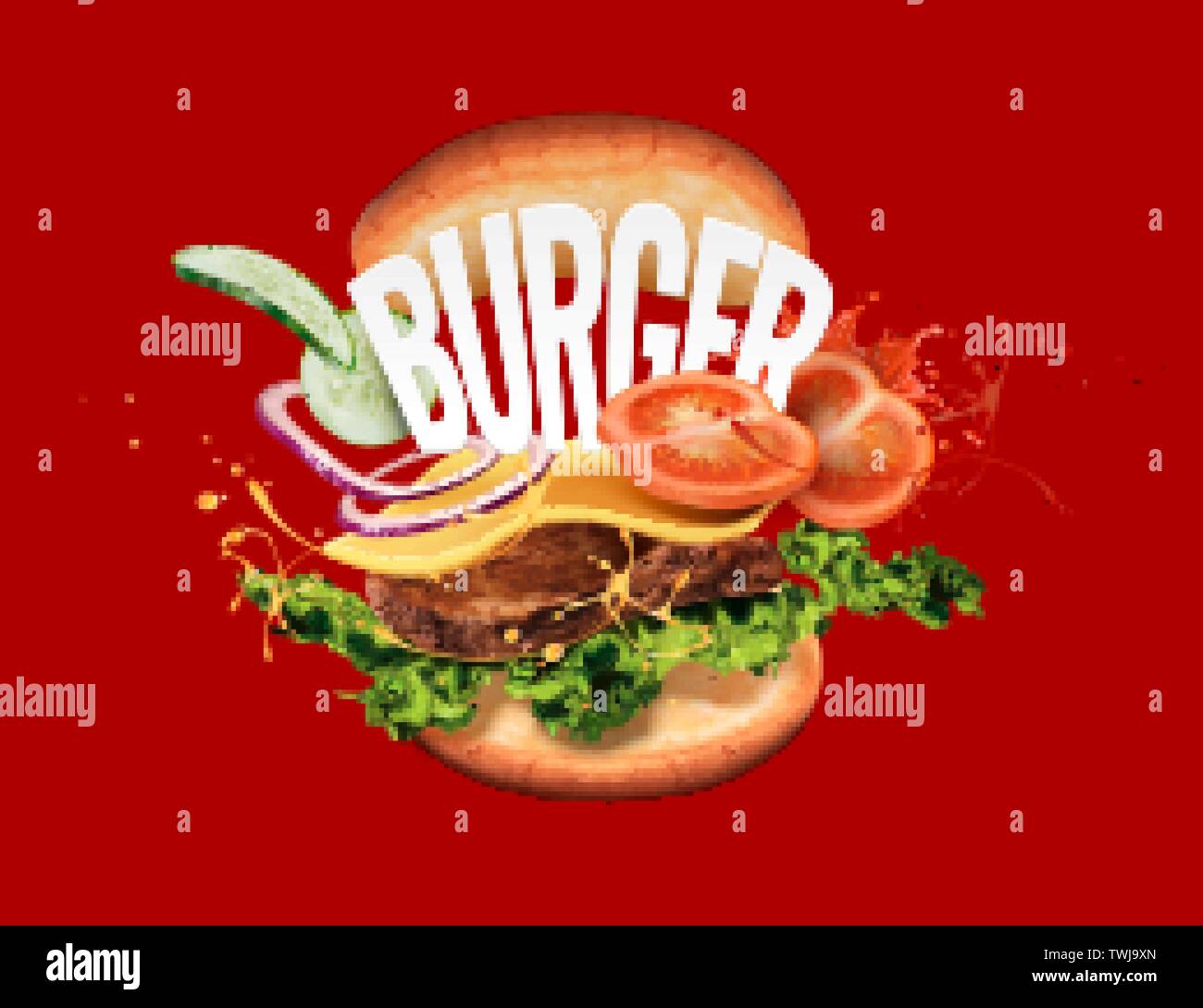 1,618 Plain Burger Images, Stock Photos, 3D objects, & Vectors