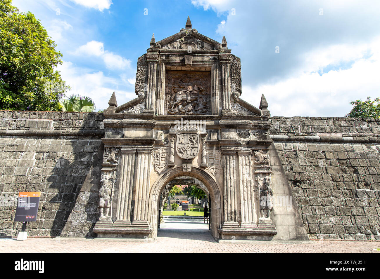 June 9,2019 Fort Santiago Gate at Intramuros, Manila , Philippines Stock Photo