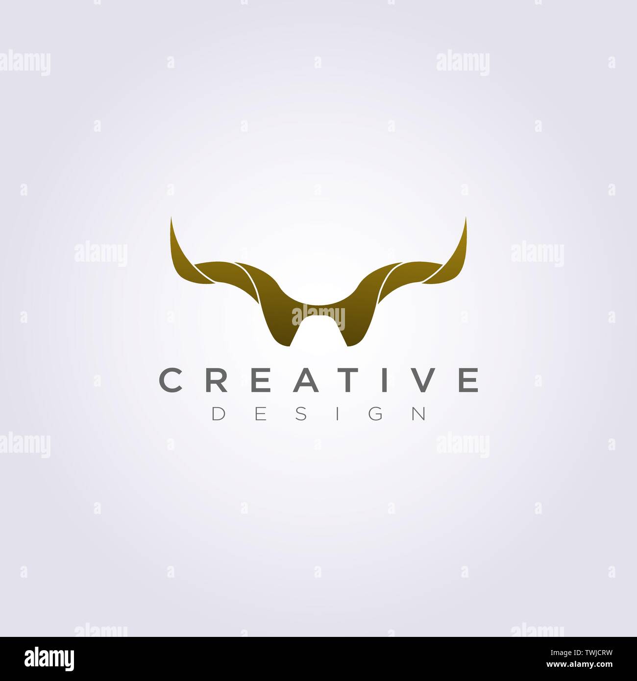 Animal Horn Abstract Vector Illustration Design Clipart Symbol Logo ...