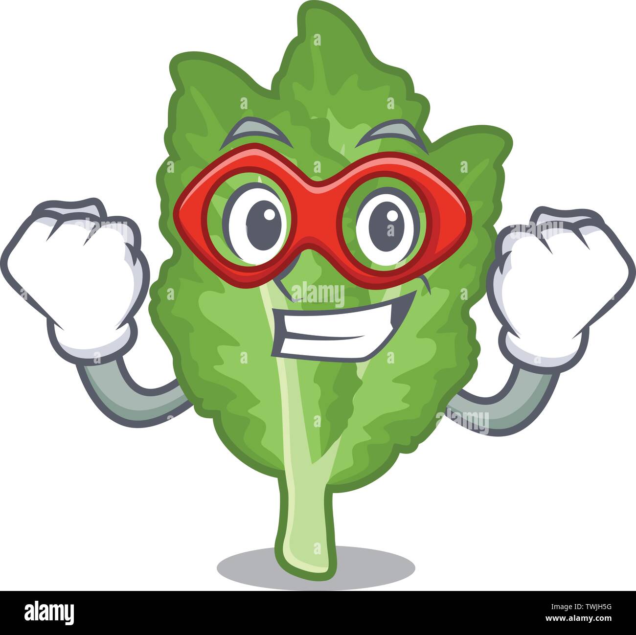Super hero green mustard in the cartoon fridge Stock Vector Image & Art