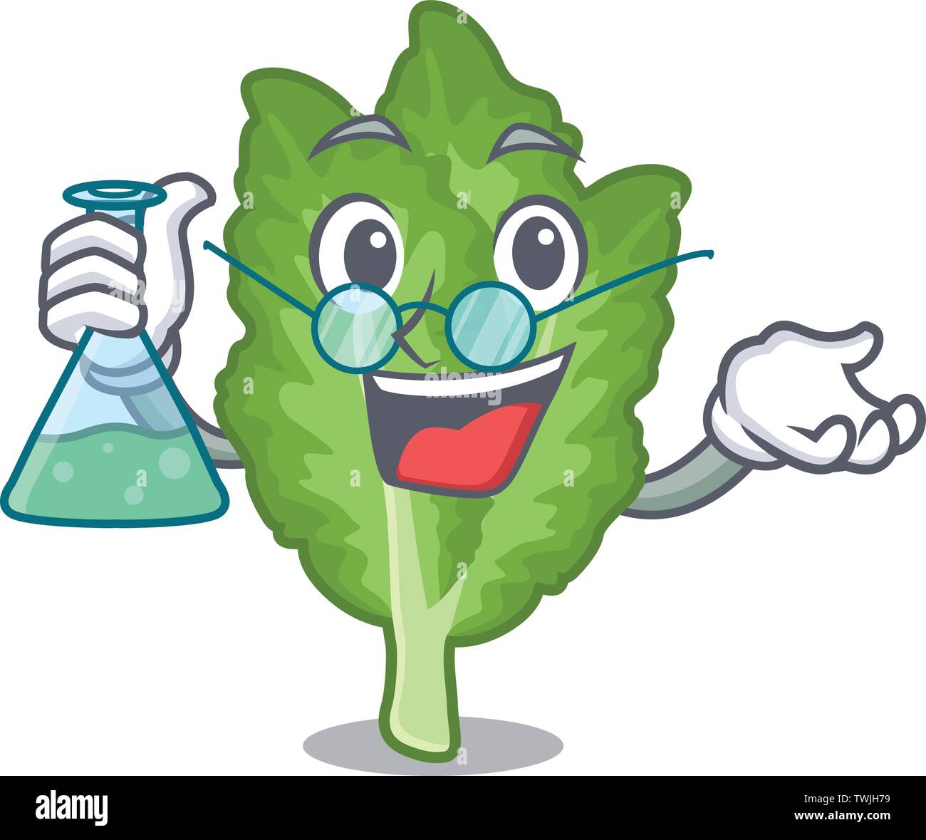 Professor green mustard in the cartoon fridge Stock Vector Image & Art