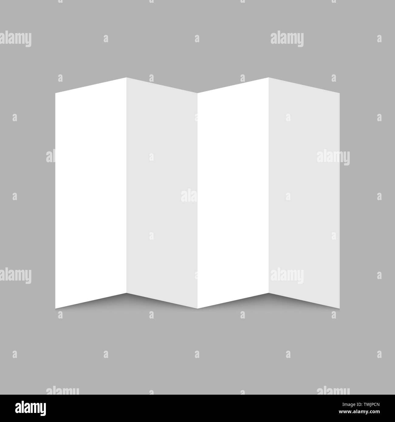 Blank paper map template. Abstract City Map Stock Vector Image