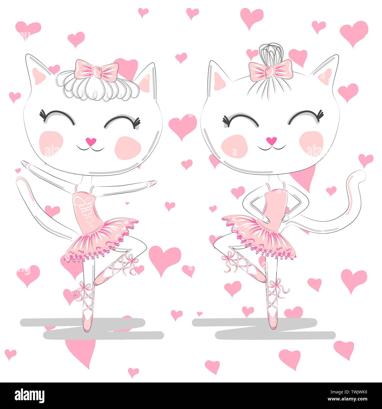 Girl portrait ballet Stock Vector Images - Alamy