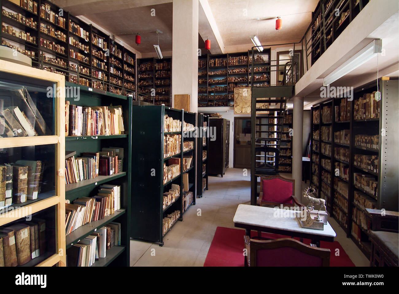 Egypt, Sinai, Saint (St) Catherine's monastery. The library (new building  Stock Photo - Alamy