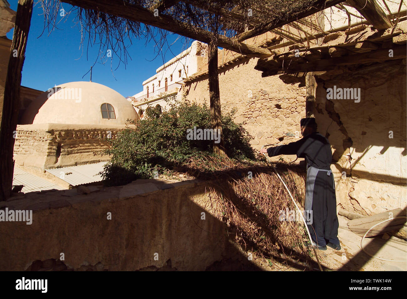 Egypt, Sinai, Saint (St) Catherine's monastery. Monk Pavlos (Paul