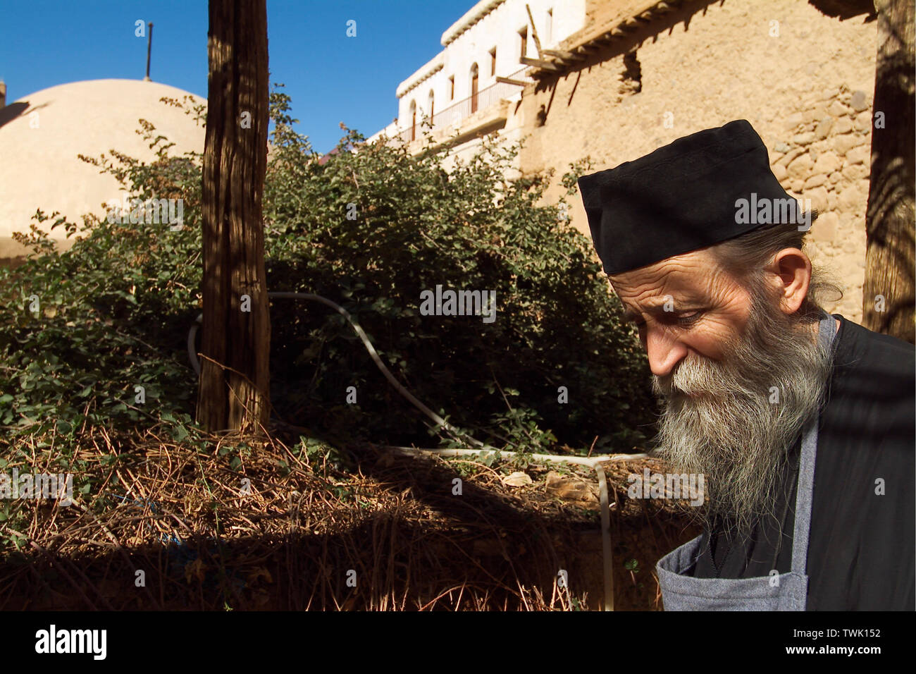 Egypt, Sinai, Saint (St) Catherine's monastery. Monk Pavlos (Paul