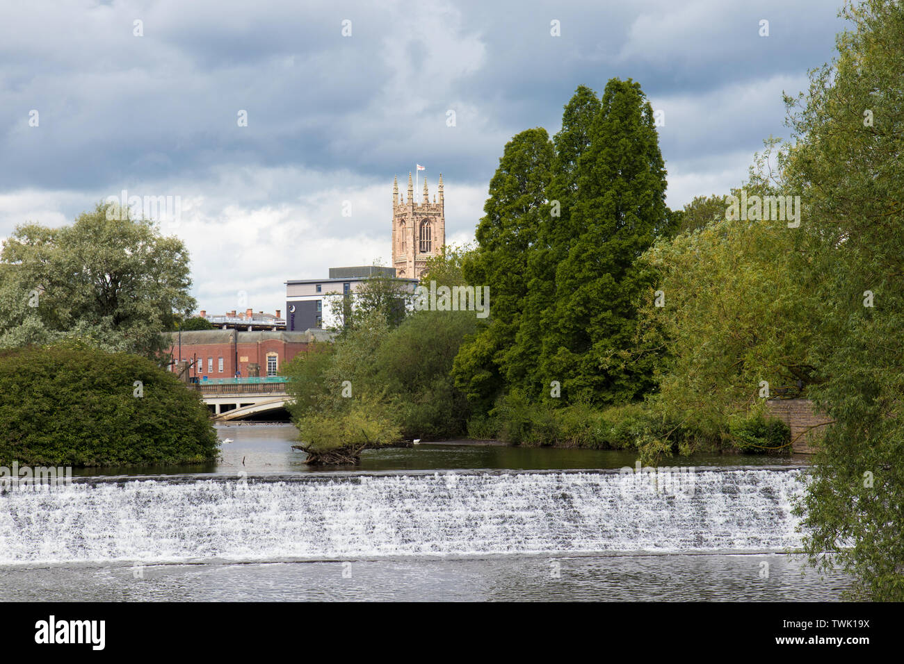 The River Derwent, Derby in June 2019 Stock Photo Alamy