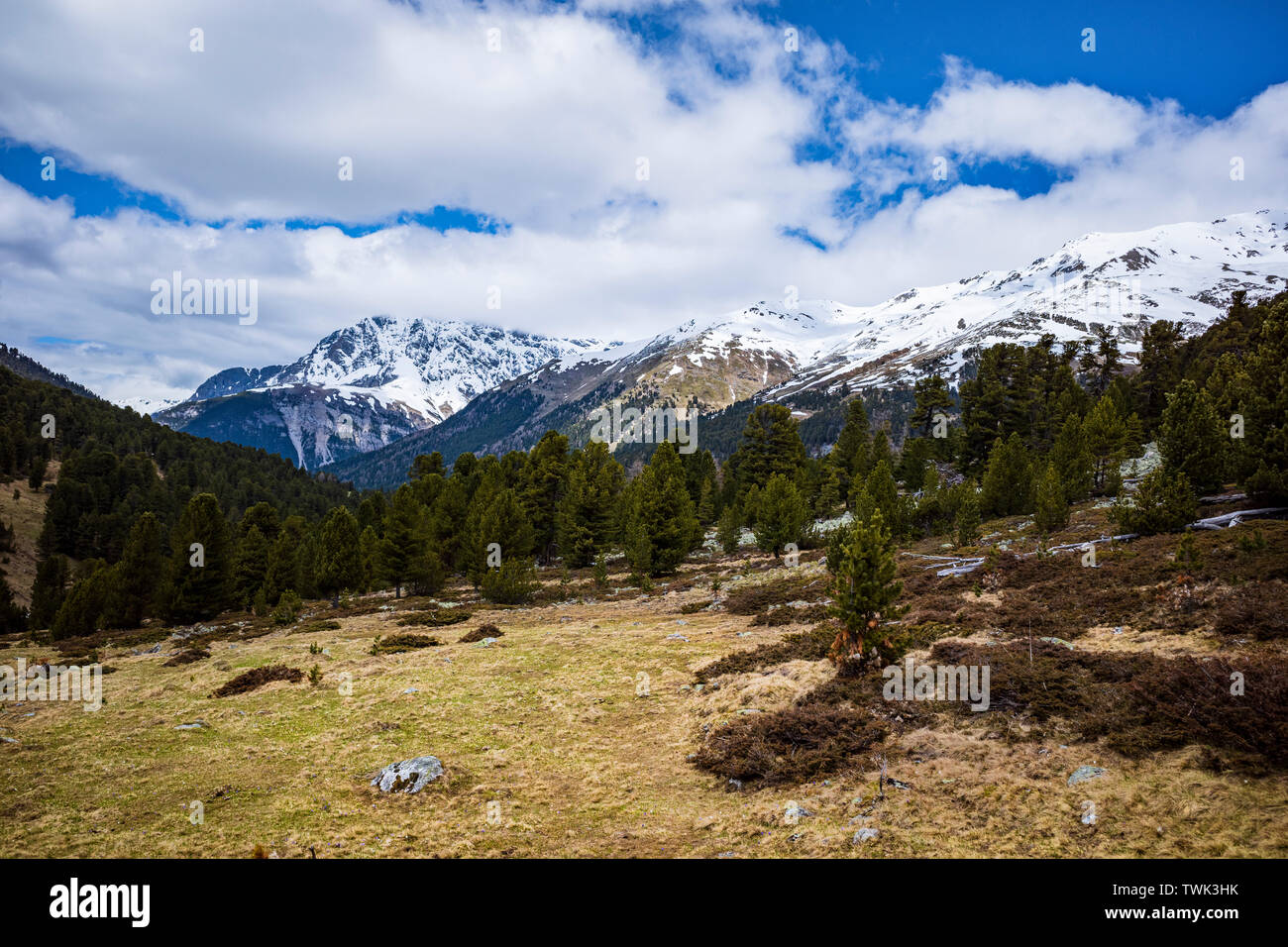 mountains landscape alps in europe Stock Photo - Alamy
