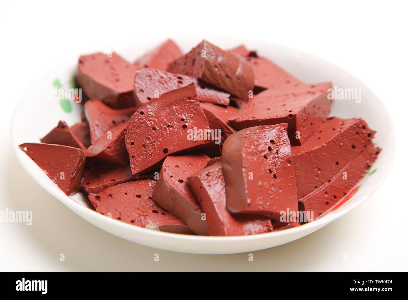 Pig blood, duck blood Stock Photo - Alamy