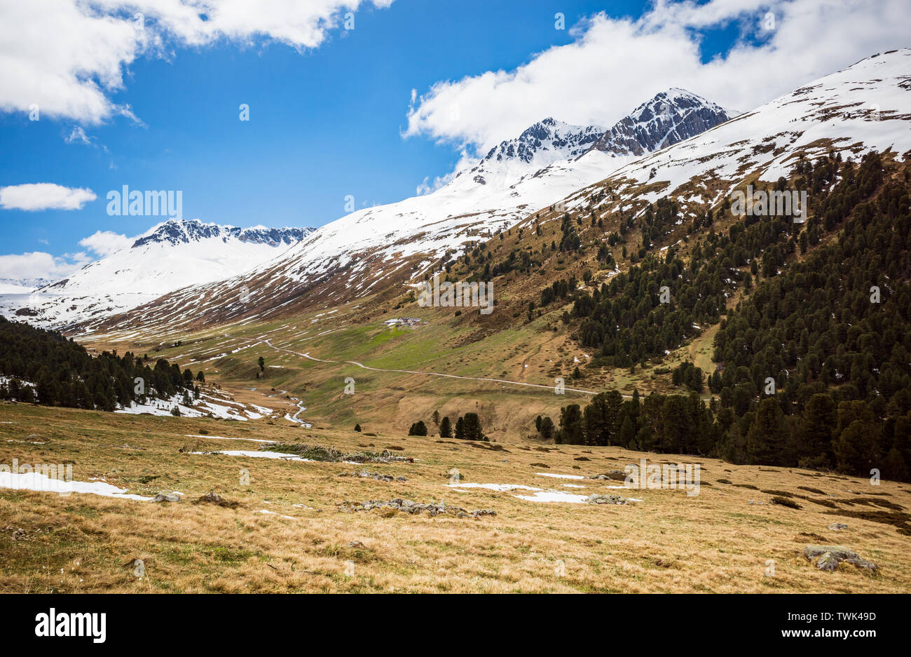 mountains landscape alps in europe Stock Photo - Alamy