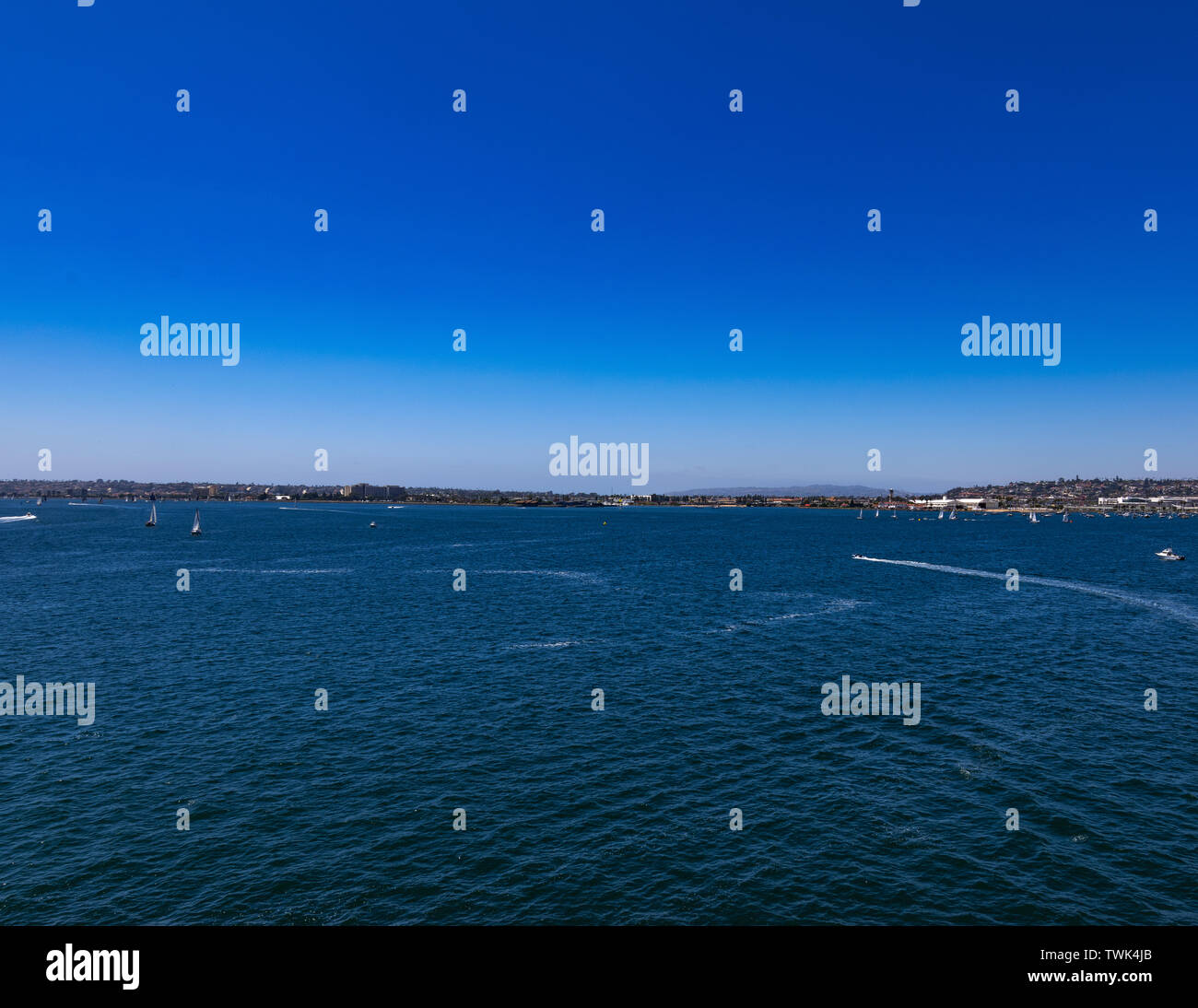 Boats By Sandiego Bay Stock Photo