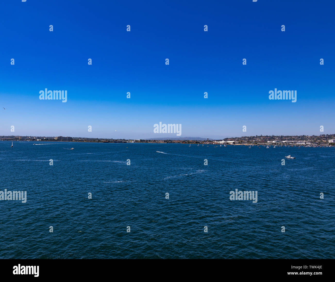 Boats By Sandiego Bay Stock Photo
